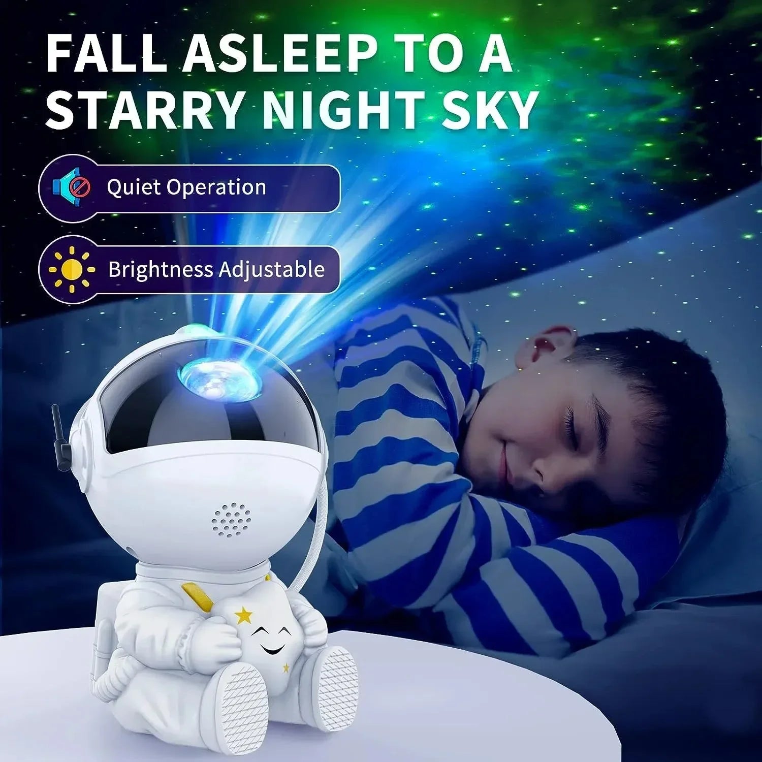 "Indura" Star Projector Galaxy Night Light Astronaut Space Projector