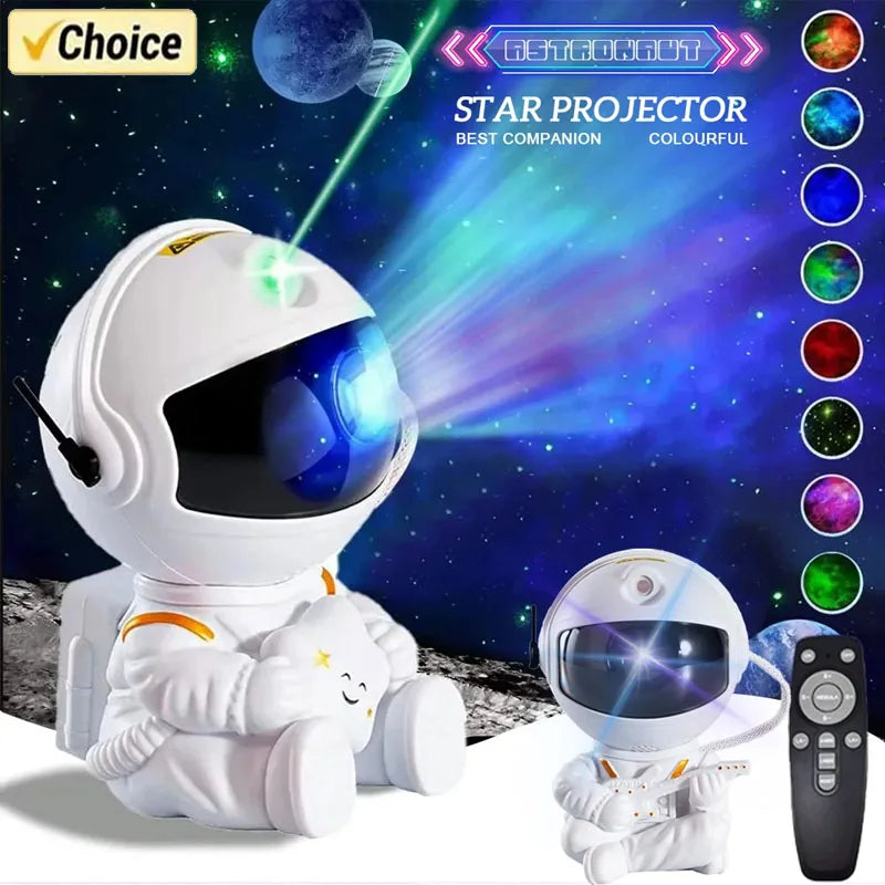 "Indura" Star Projector Galaxy Night Light Astronaut Space Projector